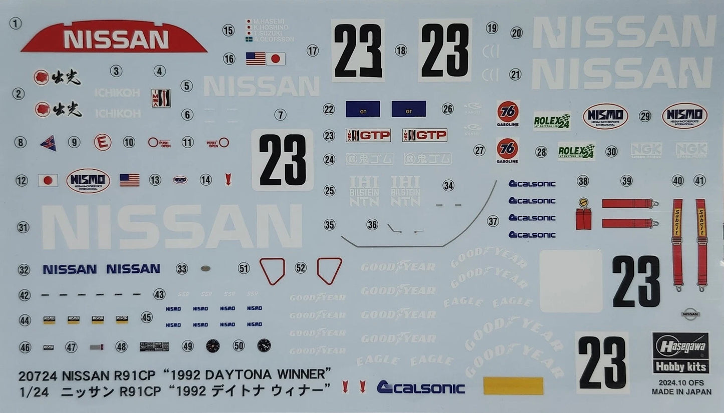 1/24 NISSAN R91CP 1992 DAYTONA WINNER [LIMITED EDITION]