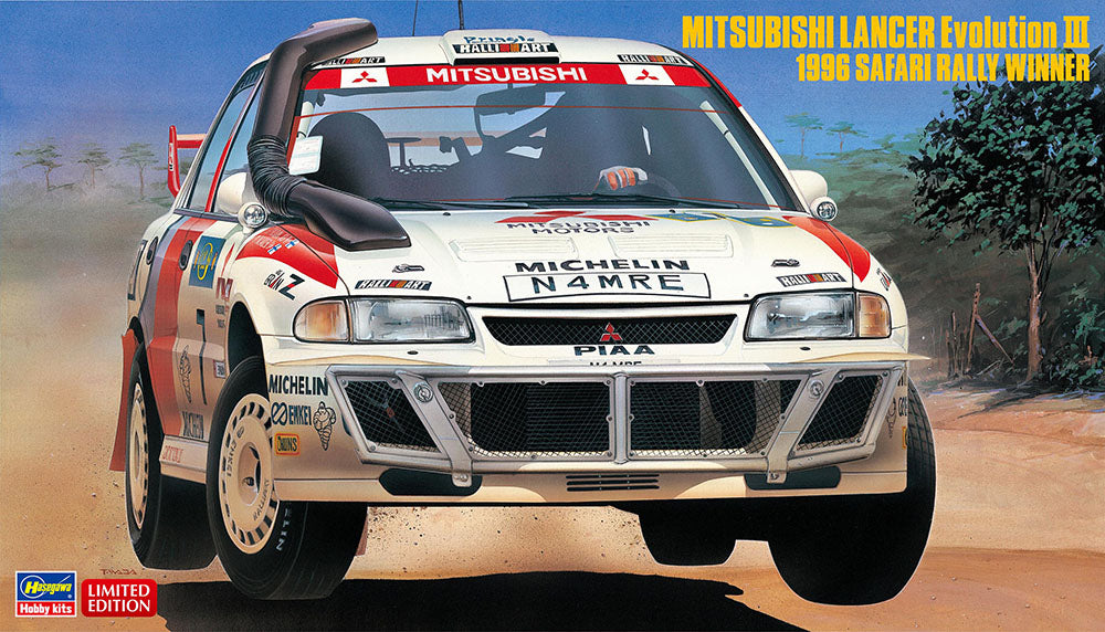 1/24 MITSUBISHI LANCER Evolution III 1996 SAFARI RALLY WINNER [LIMITED EDITION]