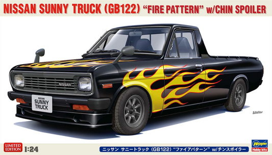1/24 NISSAN SUNNY TRUCK (GB122) FIRE PATTERN with CHIN SPOILER [LIMITED EDITION]