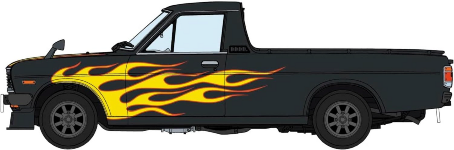 1/24 NISSAN SUNNY TRUCK (GB122) FIRE PATTERN with CHIN SPOILER [LIMITED EDITION]