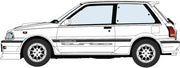 1/24 TOYOTA STARLET EP71 TURBO-S 3Door CUSTOM VERSION [LIMITED EDITION]