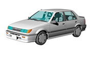 1/24 ISUZU GEMINI (JT190) irmscher 1988