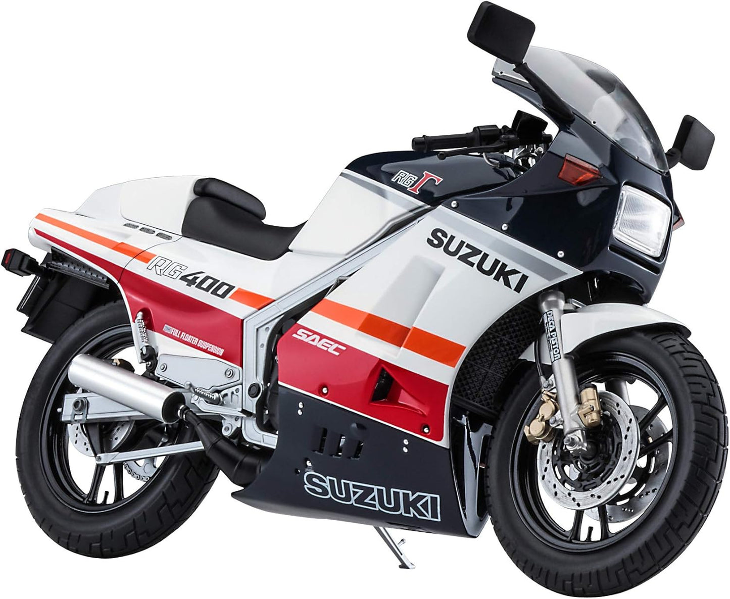 1/12 SUZUKI RG400Γ EARLY VERSION RED/WHITE COLOR with Under Cowl