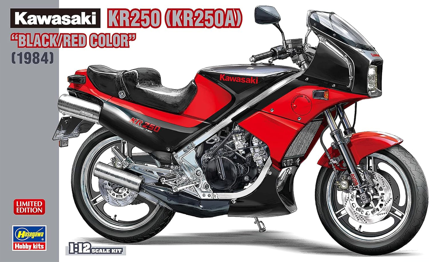 1/12 Kawasaki KR250 KR250A BLACK/RED COLOR 1984 [LIMITED EDITION]