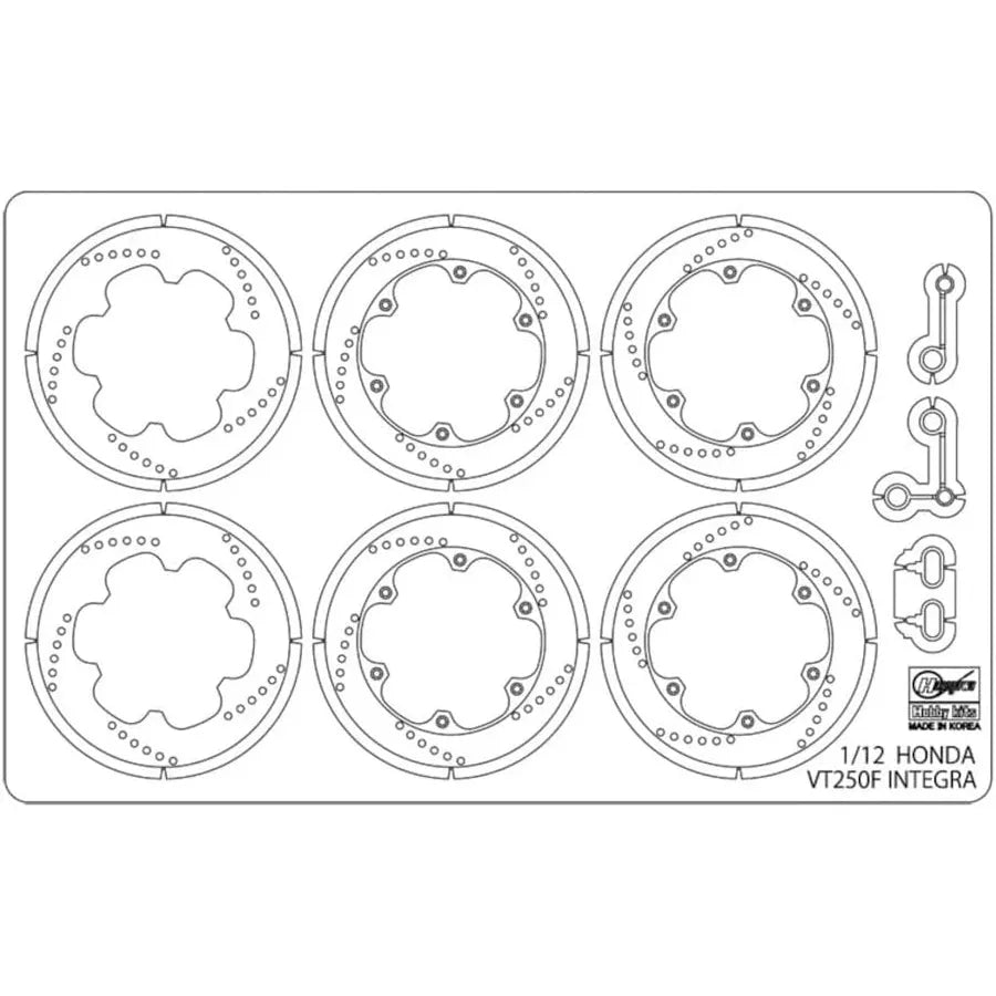 1/12 ETCHING PARTS for Honda VT250F INTEGRA