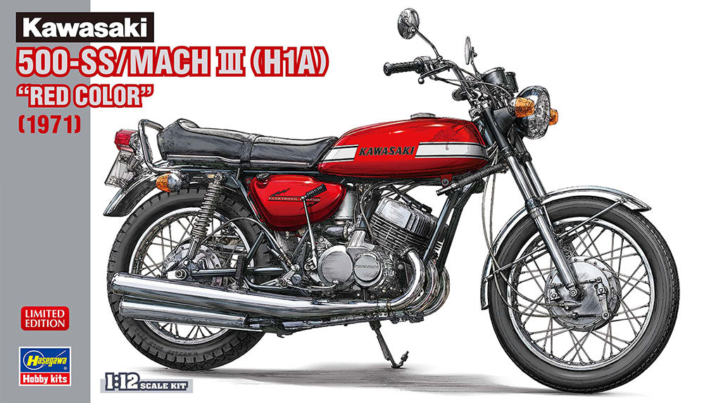1/12 Kawasaki 500-SS/MACH III (H1A) RED COLOR 1971 [LIMITED EDITION]