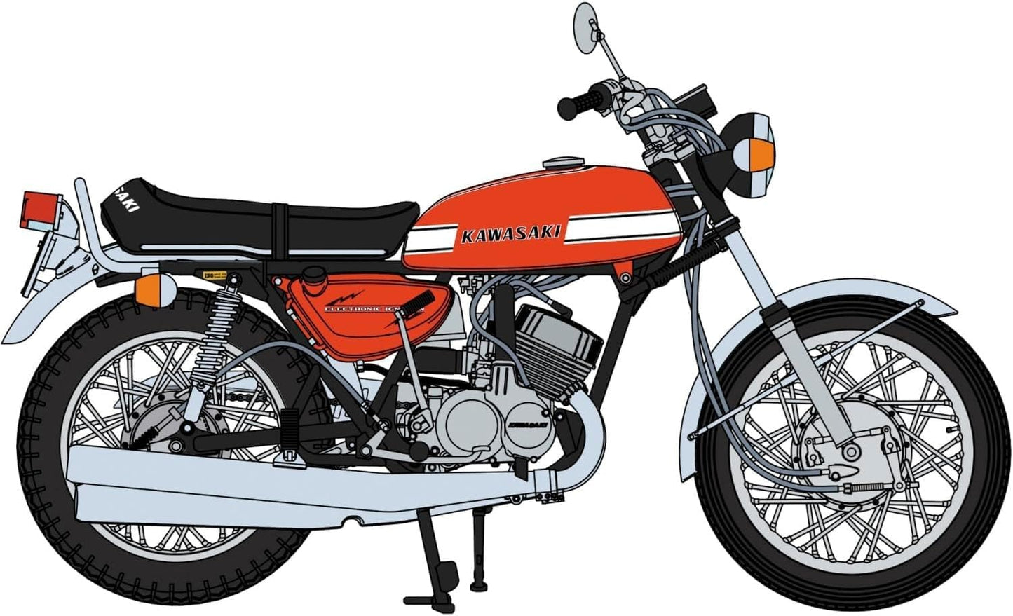 1/12 Kawasaki 500-SS/MACH III (H1A) RED COLOR 1971 [LIMITED EDITION]