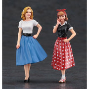 1/24 50's AMERICAN GIRLS FIGURE 2Kits
