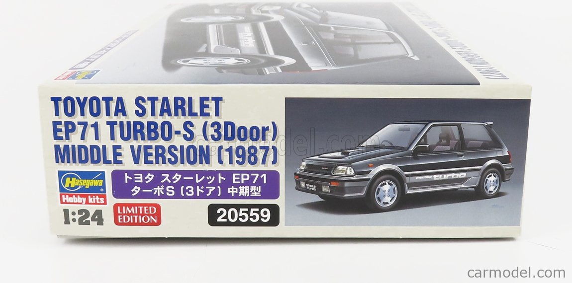 20559 1/24  TOYOTA STARLET EP71 TURBO-S 3Door MIDDLE VERSION