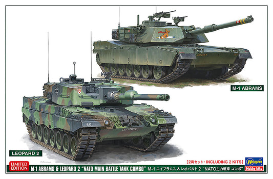 1/72 M-1 ABRAMS & LEOPARD 2 NATO MAIN BATTLE TANK COMBO 2Kits [LIMITED EDITION]