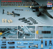 1/48 LUFTWAFFE PILOT FIGURES and EQUIPMENTS SET W.W.II AIRCRAFT IN ACTION SERIES