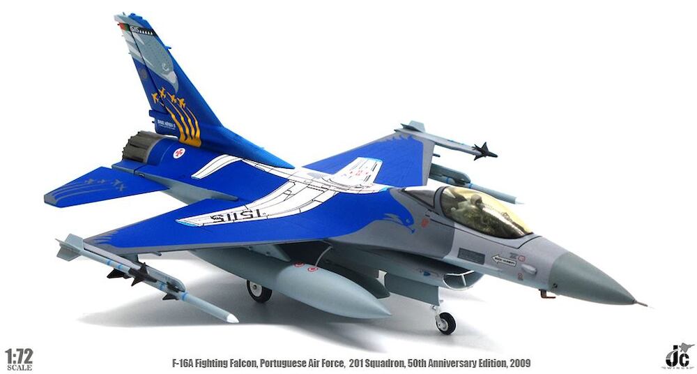 1/72 PORTUGUESE AIR FORCE F-16A FIGHTING FALCON 201St SQD. 50th Anniversary