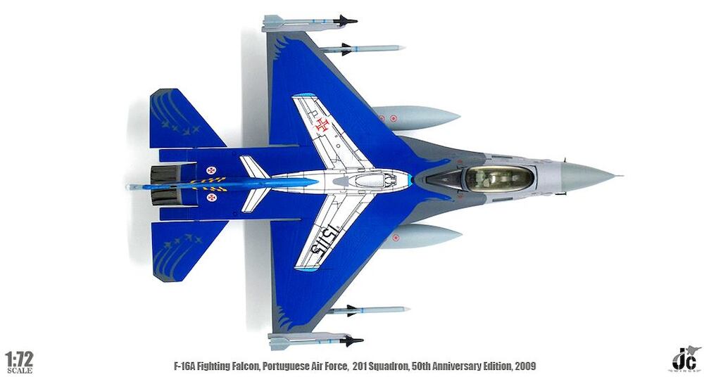 1/72 PORTUGUESE AIR FORCE F-16A FIGHTING FALCON 201St SQD. 50th Anniversary