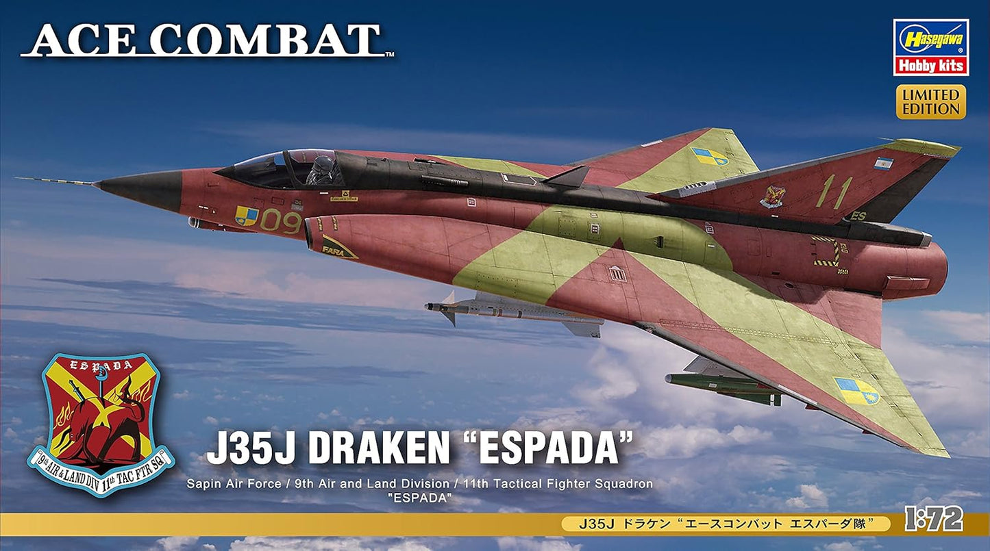 1/72 ACE COMBAT J35J DRAKEN ESPADA [LIMITED EDITION]