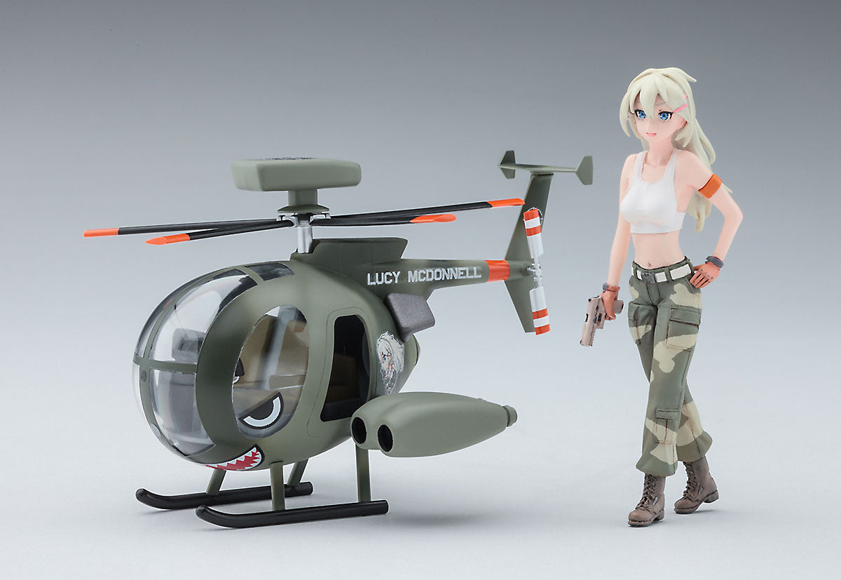 1/20 Egg Girls Collection No.11 Lucy McDonnell (ARMY) with HUGHES 500 [LIMITED EDITION]