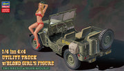 1/24 1/4 Ton 4x4 Utility Truck w/Blond Girl's Figure