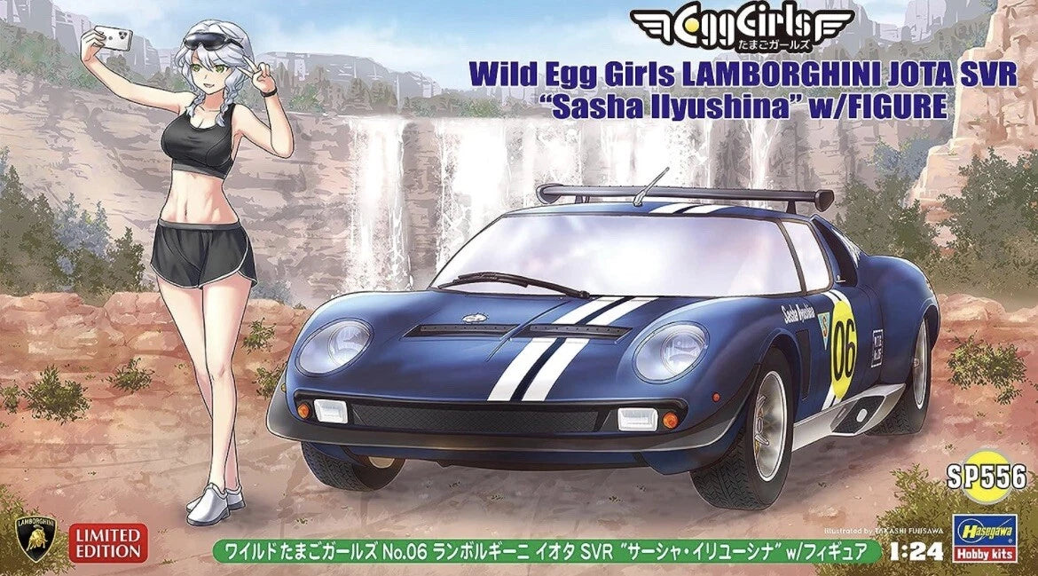 1/24 Wild Egg Girls LAMBORGHINI JOTA SVR "Sasha Ilyushina" w/FIGURE