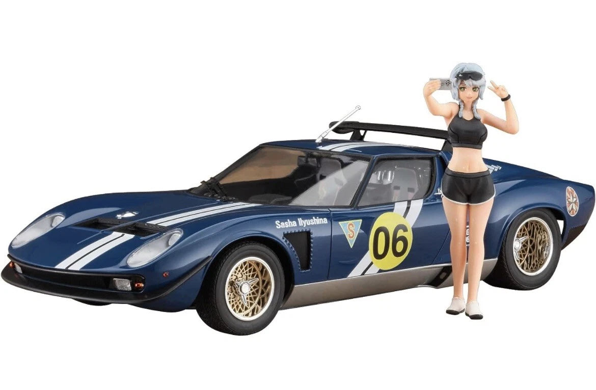 1/24 Wild Egg Girls LAMBORGHINI JOTA SVR "Sasha Ilyushina" w/FIGURE