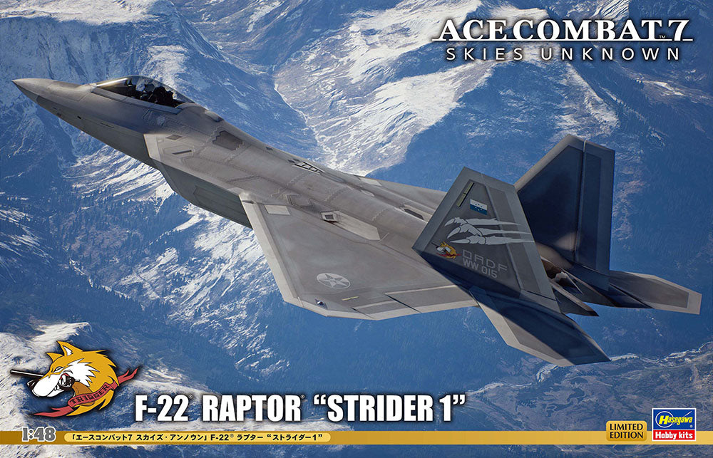 1/48 [ACE COMBAT 7 SKIES UNKNOWN] F-22 RAPTOR STRIDER 1 [LIMITED EDITION]