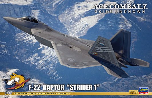 1/48 [ACE COMBAT 7 SKIES UNKNOWN] F-22 RAPTOR STRIDER 1 [LIMITED EDITION]