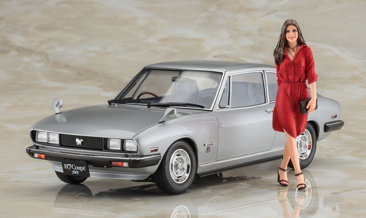 1/24 ISUZU 117 COUPÉ LATE VERSION (☆☆XE) with COOL BEAUTY GIRL'S FIGURE [LIMITED EDITION]