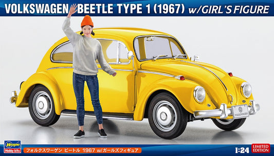 1/24 VOLKSWAGEN BEETLE TYPE 1 (1967) with GIRL'S FIGURE [LIMITED EDITION]