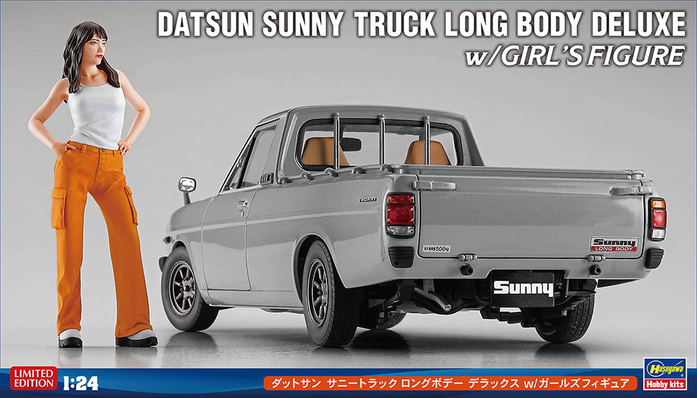 1/24 DATSUN SUNNY TRUCK LONG BODY DELUXE with GIRL'S FIGURE [LIMITED EDITION]