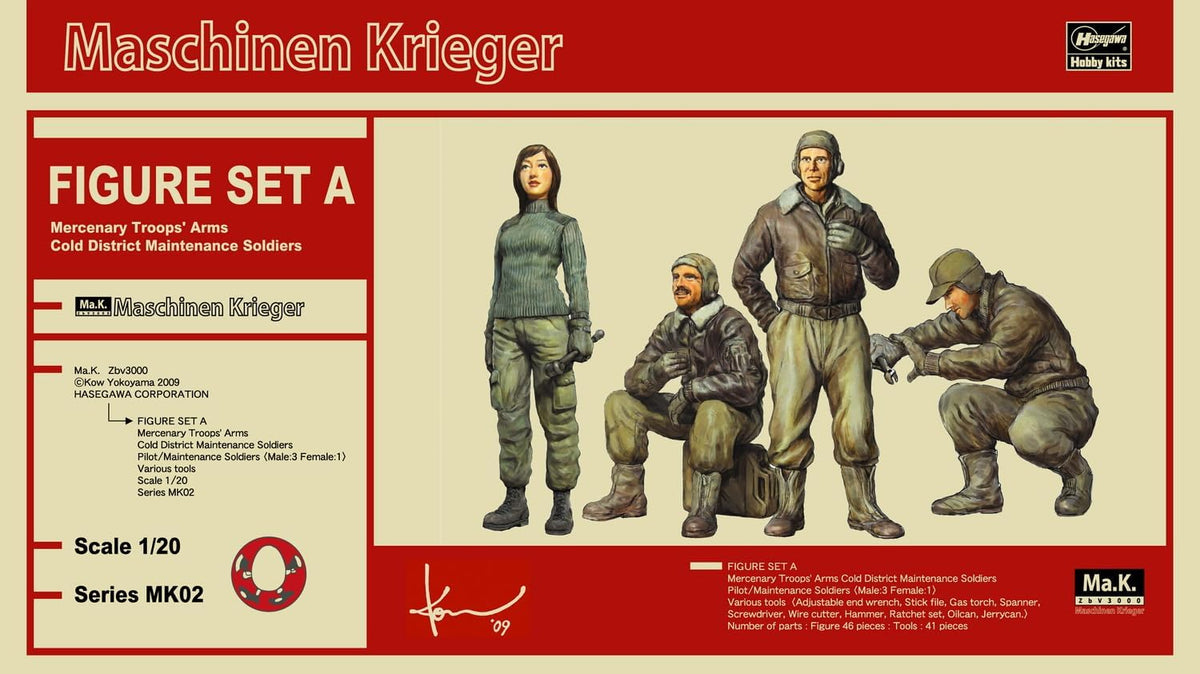1/20 Ma.K. FIGURE SET A Mercenary Troops' Arms Cold District Maintenance Soldiers