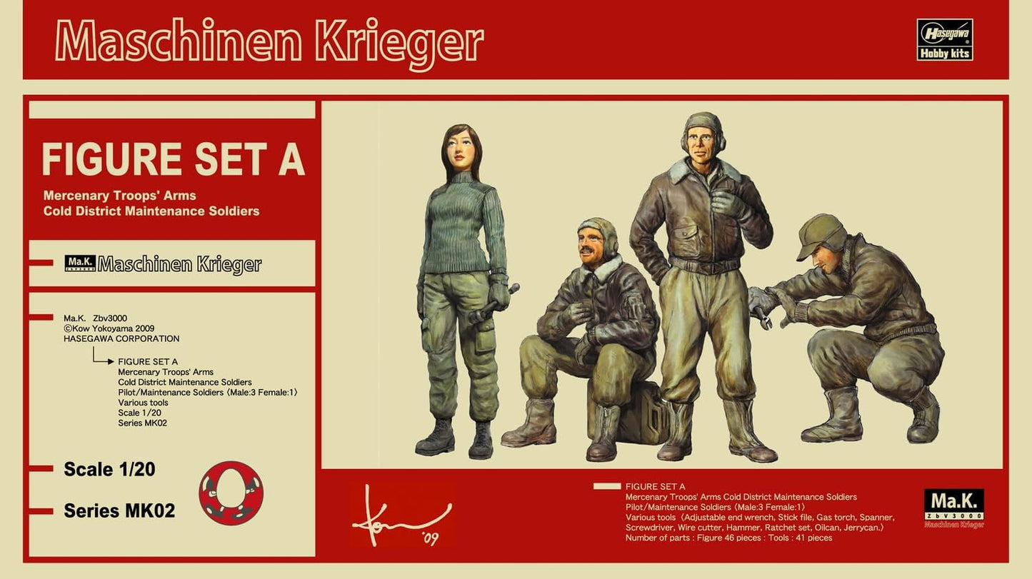 1/20 Ma.K. FIGURE SET A Mercenary Troops' Arms Cold District Maintenance Soldiers
