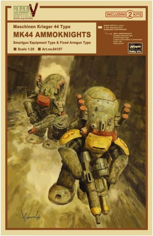 1/20 ROBOT BATTLE V Maschinen Krieger Type MK44 AMMOKNIGHTS (Smartgun Equipment & Fixed Armgun Types)