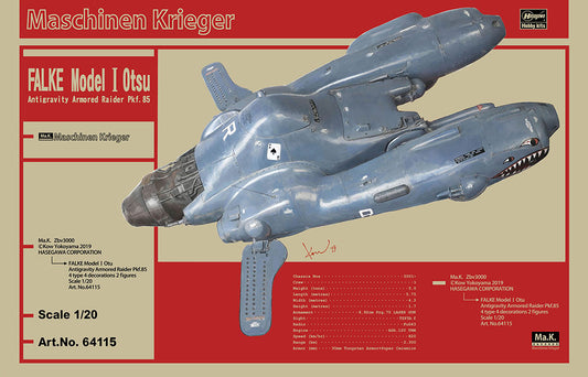 1/20 Ma.K. FALKE Model I Otsu Antigravity Armored Raider Pkf.85