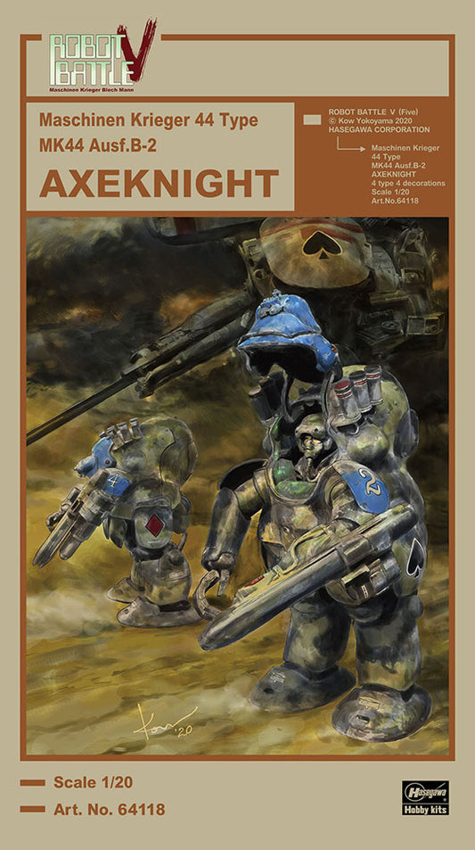 1/20 ROBOT BATTLE V Maschinen Krieger 44 Type MK44 Ausf.B-2 AXEKNIGHT