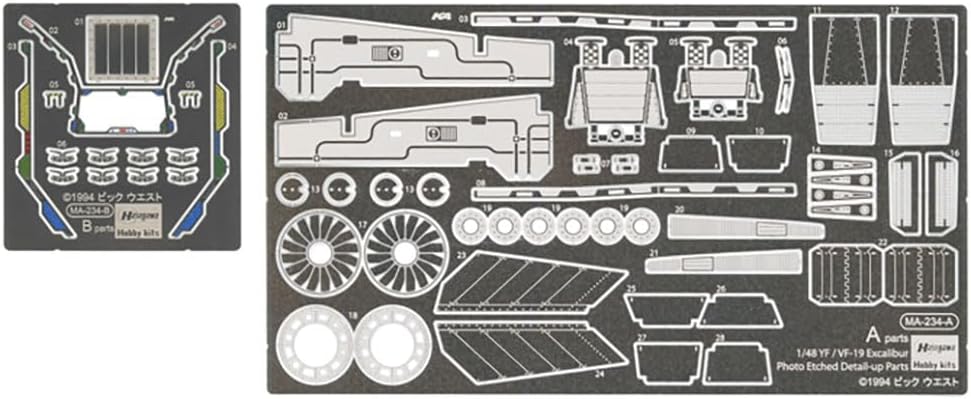 1/48 ETCHING PARTS For YF-19 MACROSS PLUS