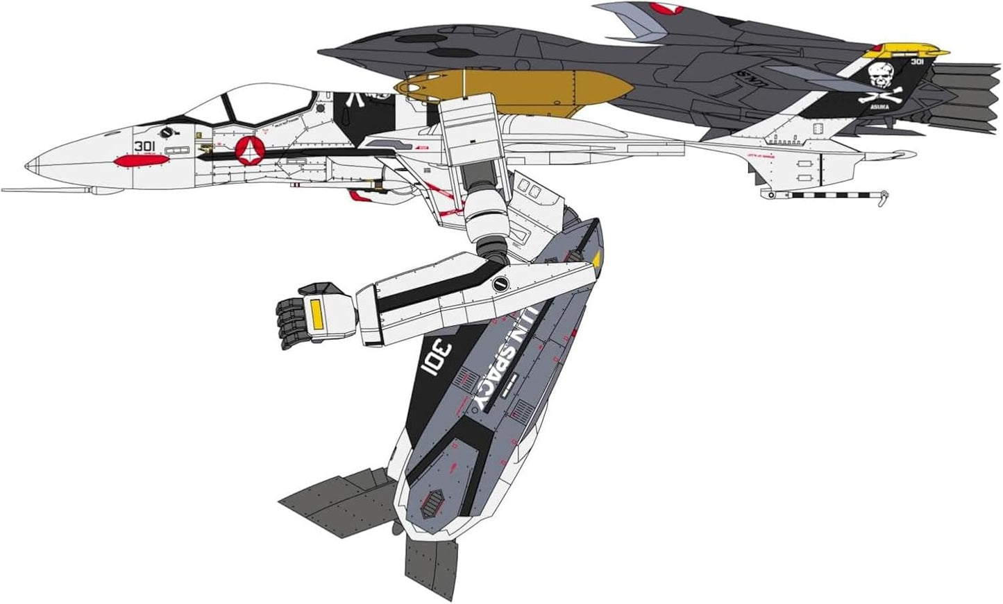 1/72 VF-0S GERWALK with GHOST MACROSS ZERO
