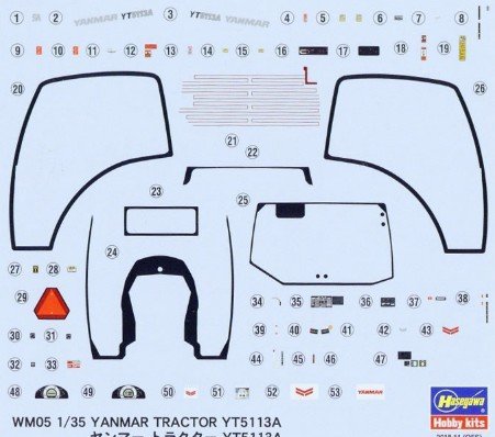 1/35 YANMAR TRACTOR YT5113A