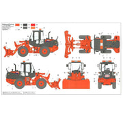 1/35 HITACHI WHEEL LOADER ZW100-6 MULTIPLOW (SNOWPLOW) WORKING MACHINE