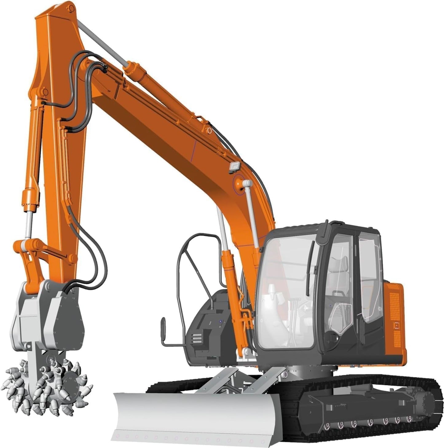 1/35 HITACHI CONSTRUCTION MACHINERY EXCAVATOR ZAXIS 135US CUTTER HEADS [LIMITED EDITION]