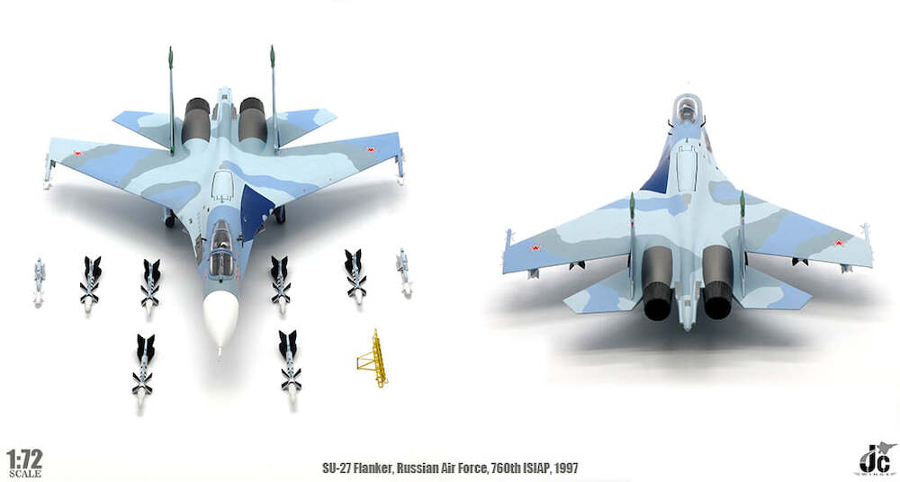 1/72 Russian Air Force Air Force Su-27 Flanker 760th ISIAP Lipetsk 1997