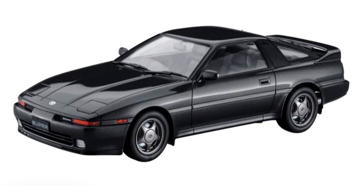 1/24 TOYOTA SUPRA A70 2.5GT TWIN TURBO R 1990 BLACK COLOR