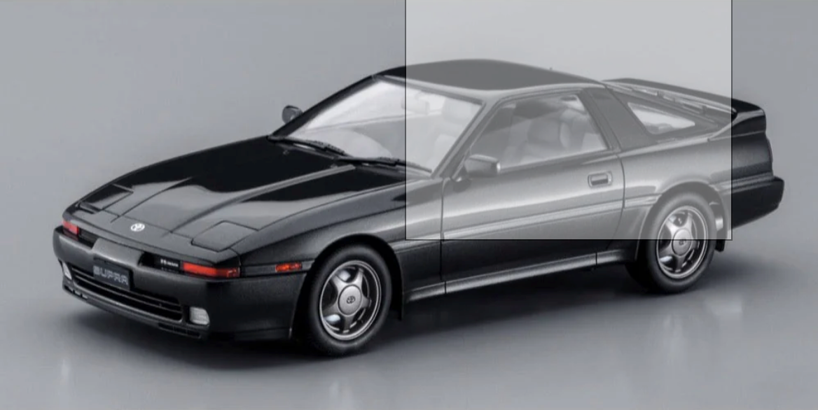 1/24 TOYOTA SUPRA A70 2.5GT TWIN TURBO R 1990 BLACK COLOR