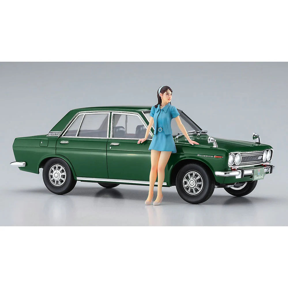 1/24 DATSUN BLUEBIRD 1600 SSS with 60’s GIRL’S FIGURE