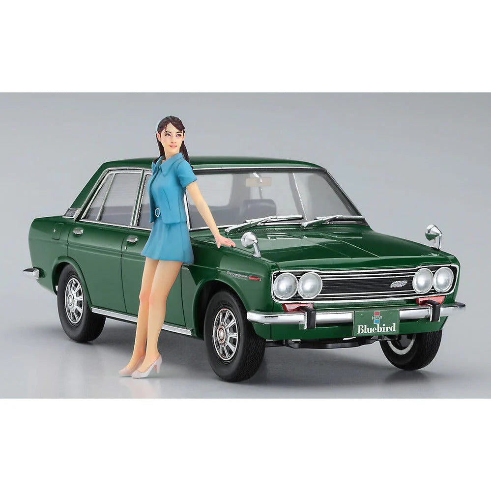 1/24 DATSUN BLUEBIRD 1600 SSS with 60’s GIRL’S FIGURE