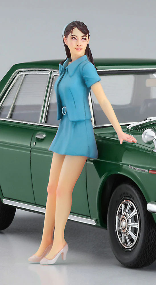 1/24 DATSUN BLUEBIRD 1600 SSS with 60’s GIRL’S FIGURE
