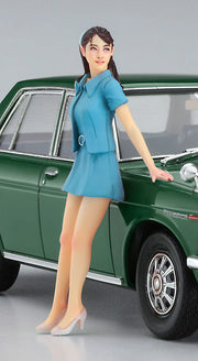 1/24 DATSUN BLUEBIRD 1600 SSS with 60’s GIRL’S FIGURE