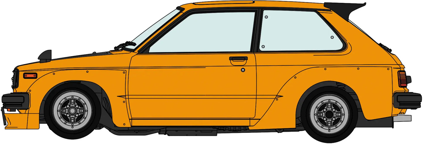 1/24 TOYOTA STARLET KP61 S (3-Door) MIDDLE VERSION (1980) CUSTOM VERSION