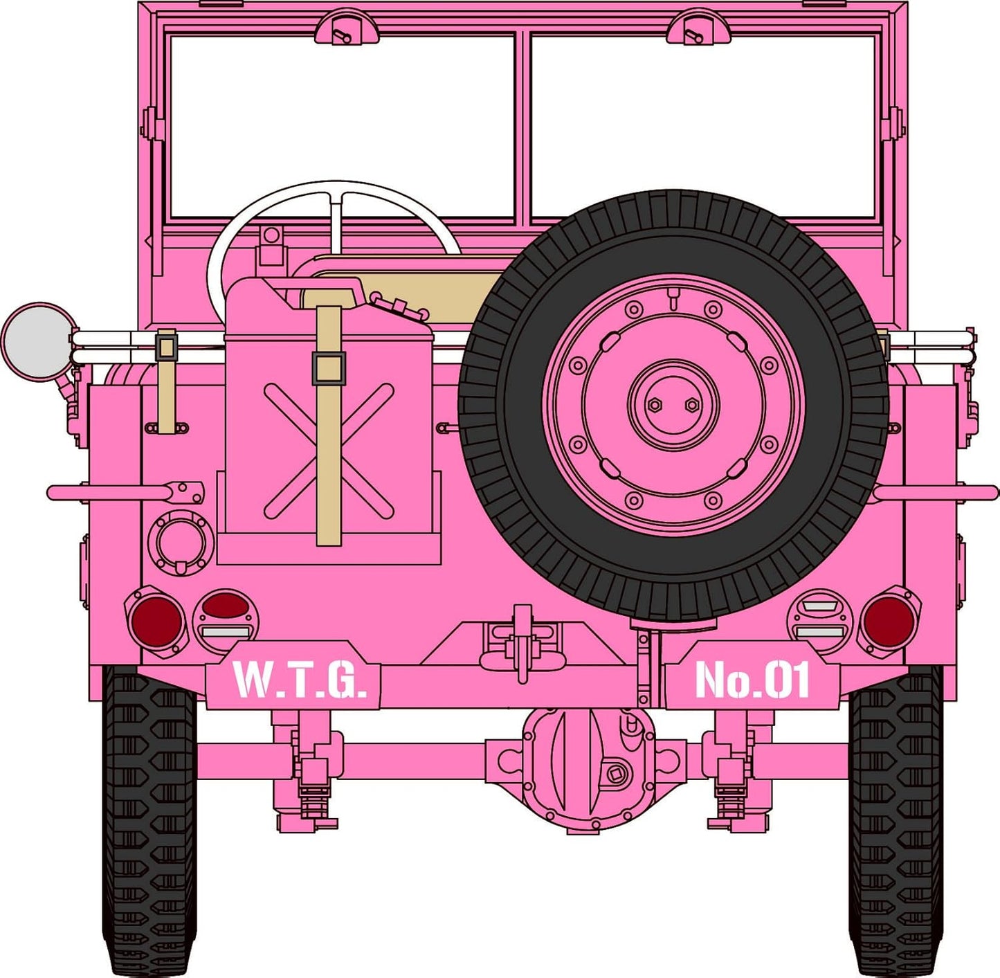1/24 Wild Egg Girls 1/4 Ton 4x4 Utility Truck Amy Mcdonnell with Figure