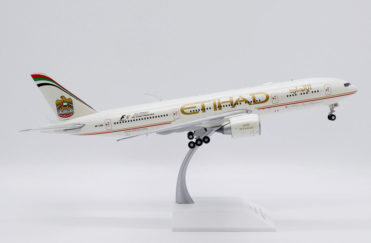 1/200 Etihad Airways Boeing 777-200LR "2015 Formula 1" Reg: A6-LRD with Stand
