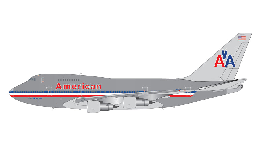 1/200 American B747SP N601AA (Polished Silverbird Livery)