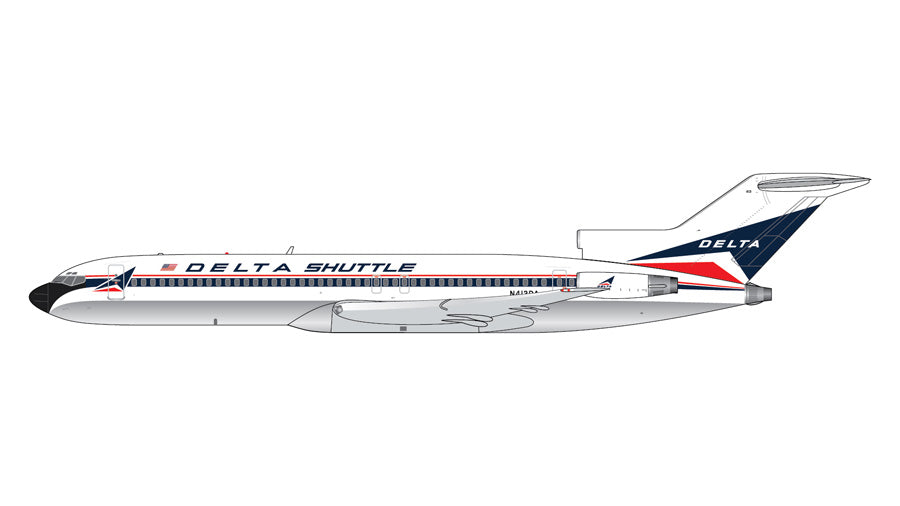 1/400 Delta Shuttle B727-200/Adv. N413DA widget livery; polished belly