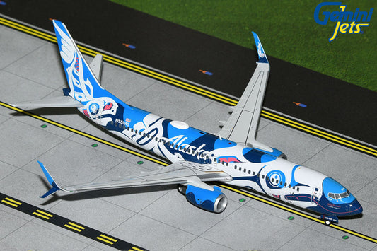 1/200 Alaska B737-800S N559AS "Salmon People" (Upgraded Stand)